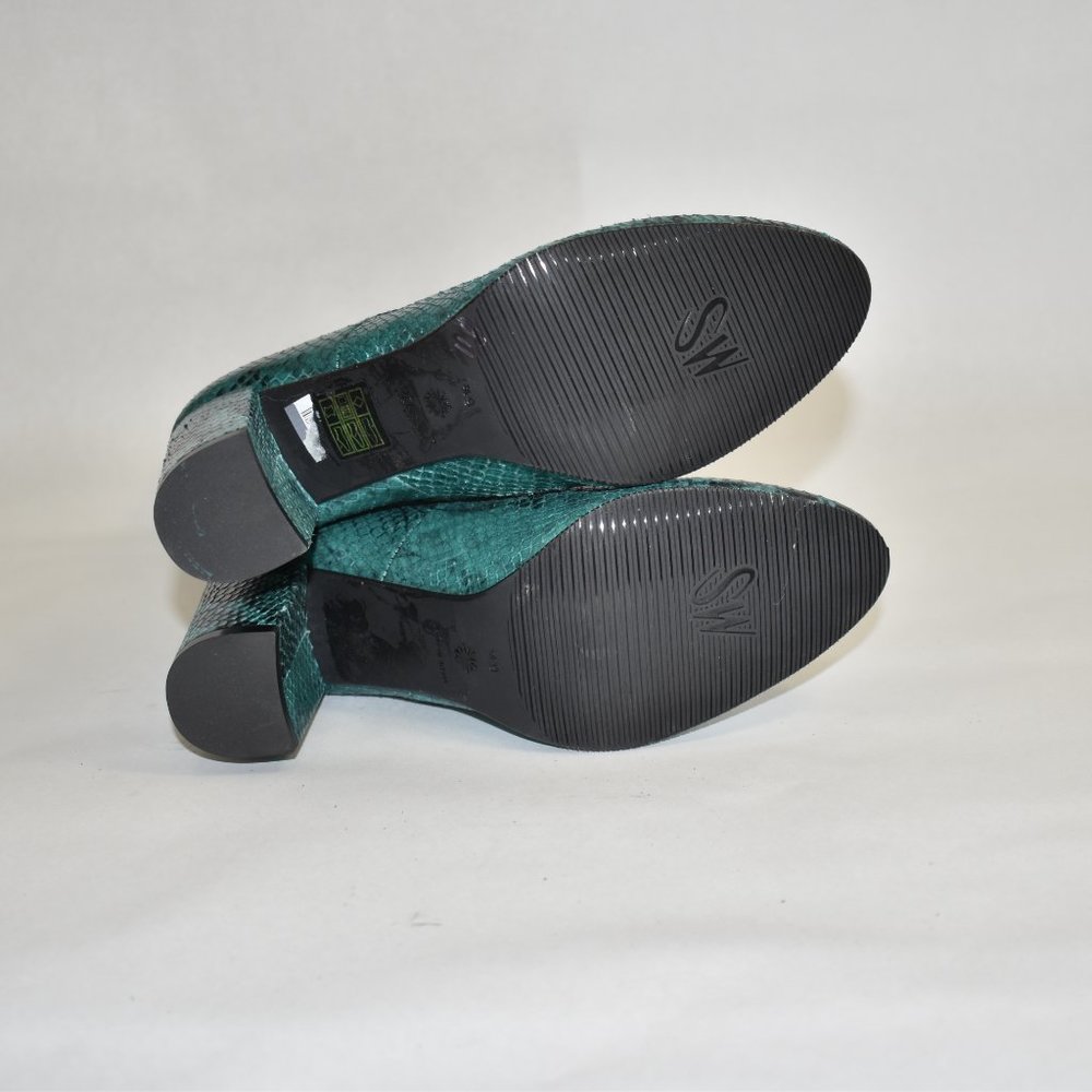 $850 Stuart Weitzman Livia 80 Emerald Python Prin… - image 6